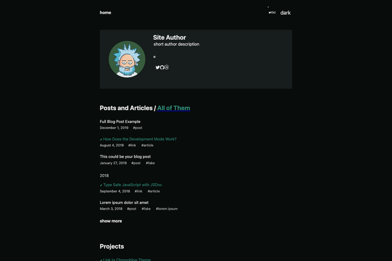 Image for Gatsby Starter Chronoblog Hacker on template0.com Image for Gatsby Starter Chronoblog Hacker on template0.com