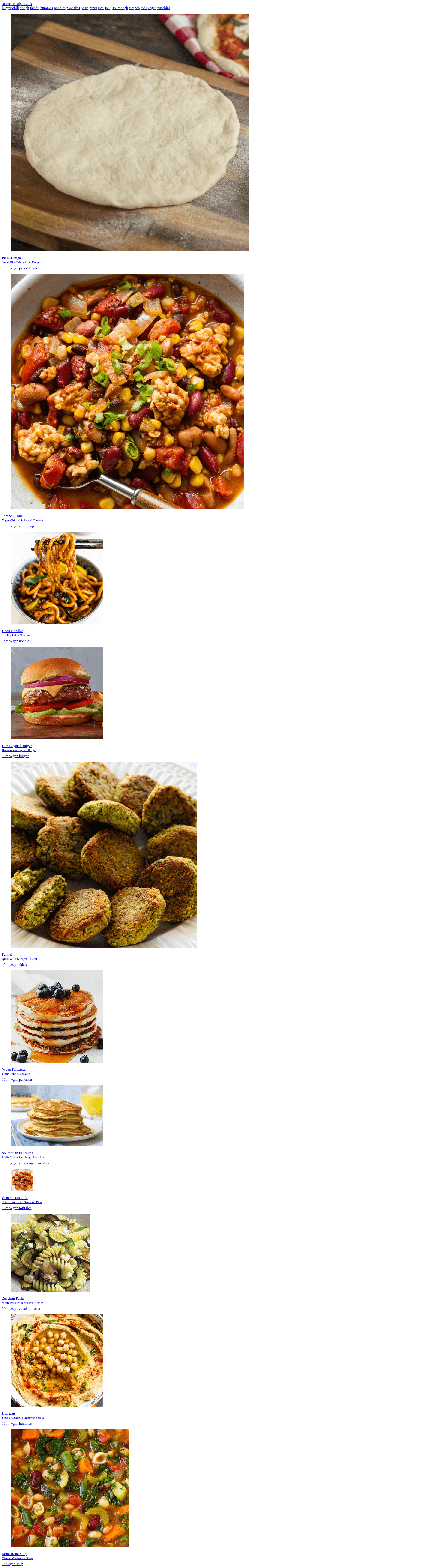 screenshot of Recipes Book on template0.com