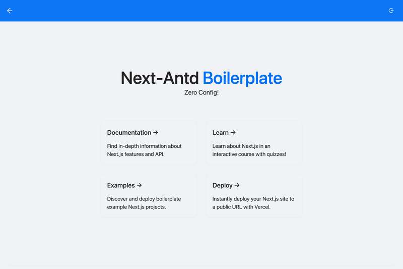 Image for Next-Antd Boilerplate on template0.com Image for Next-Antd Boilerplate on template0.com