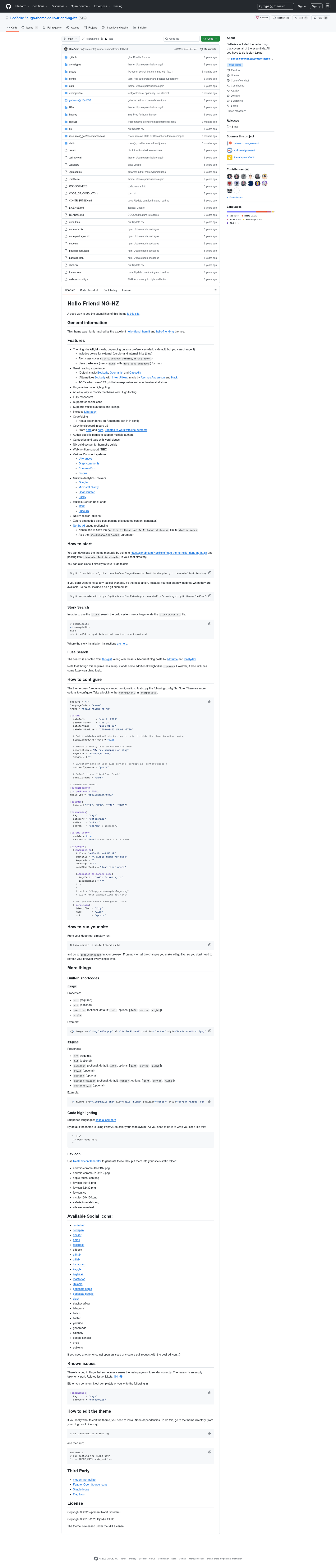 screenshot of Hello Friend NG-HZ on template0.com