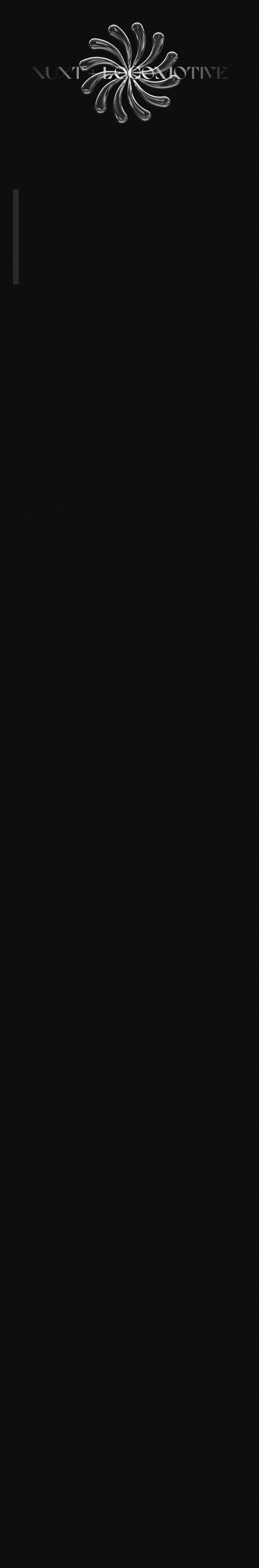 screenshot of Nuxt + Locomotive Scroll on template0.com