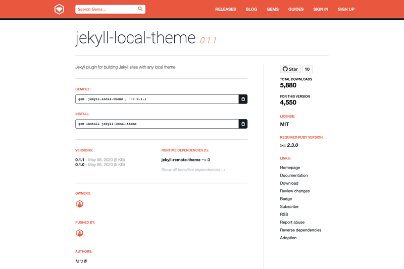 Image for Jekyll Local Theme on template0.com