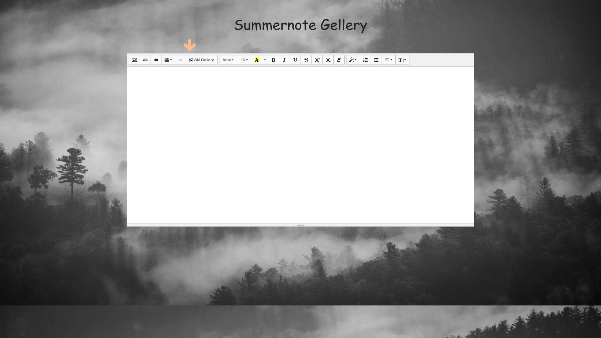 Summernote Gallery preview