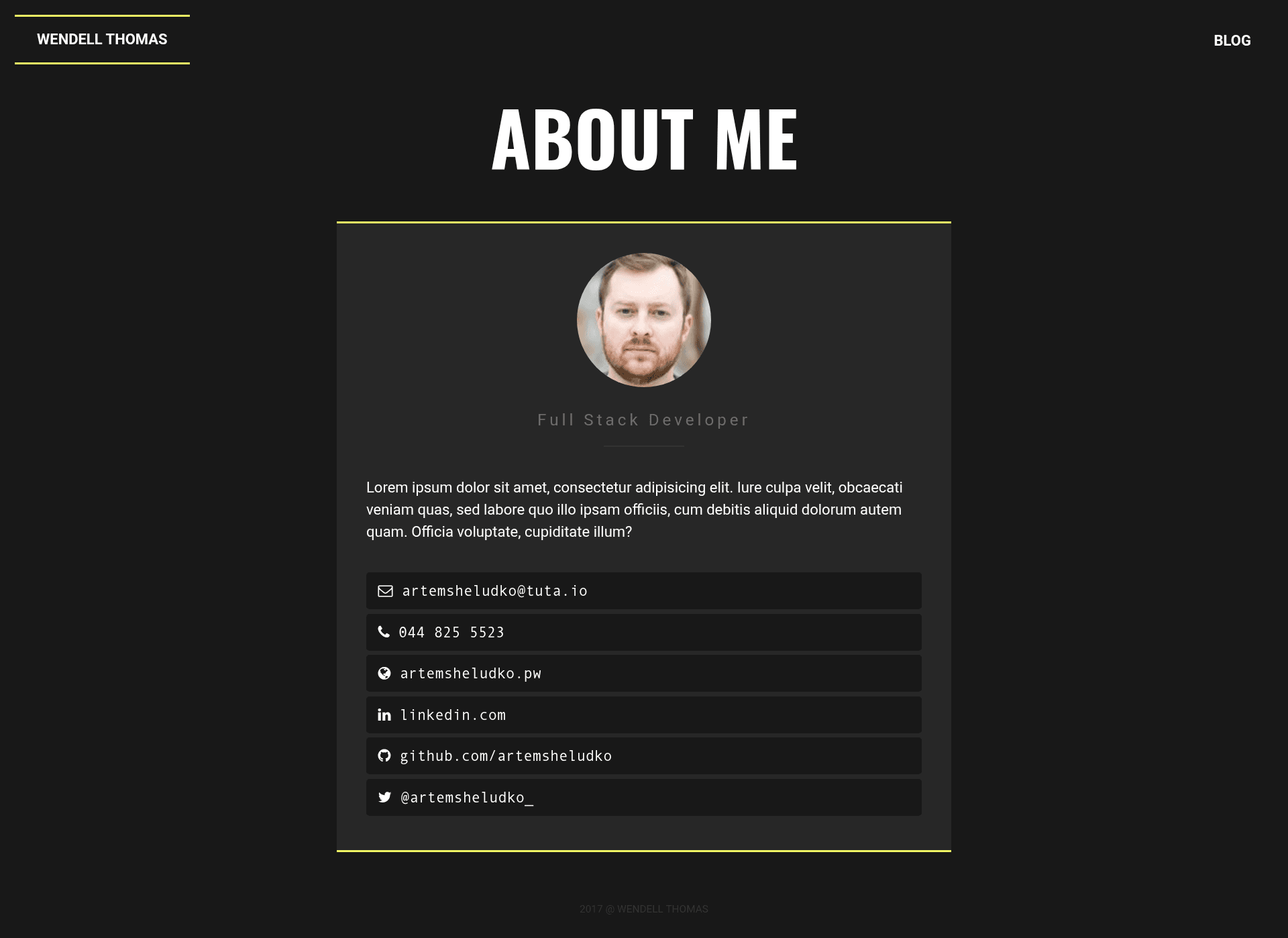 screenshot of Monday on template0.com