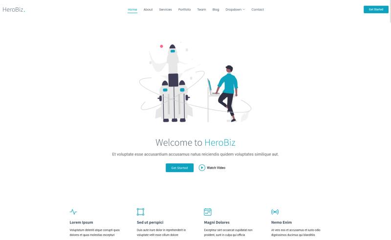 Image for HeroBiz on template0.com