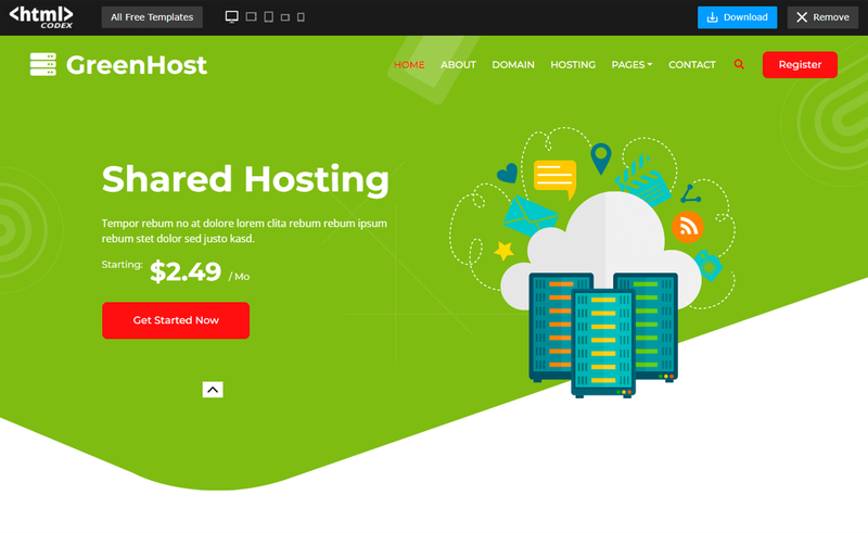 Image for GreenHost on template0.com