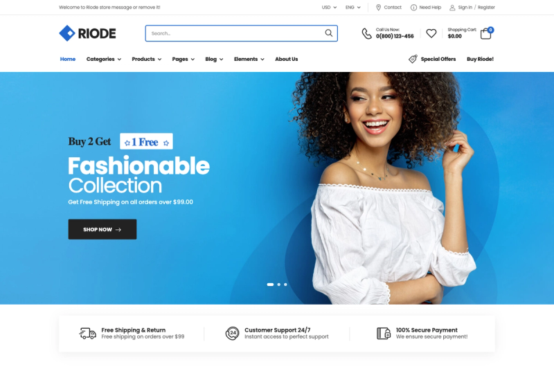Image for Riode React Next.js on template0.com Image for Riode React Next.js on template0.com