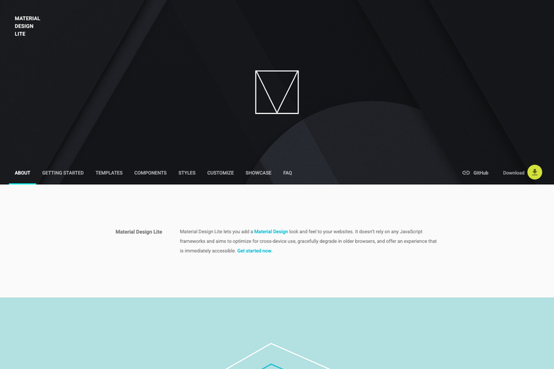 Image for Material Design Lite on template0.com