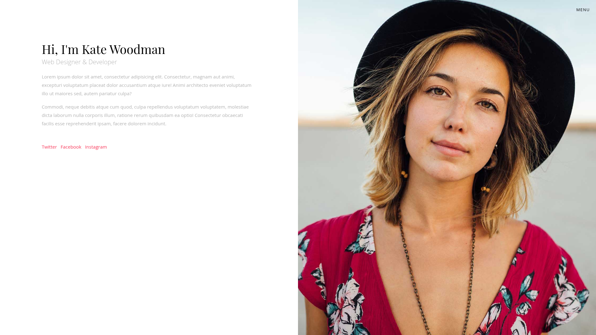 screenshot of Personify on template0.com