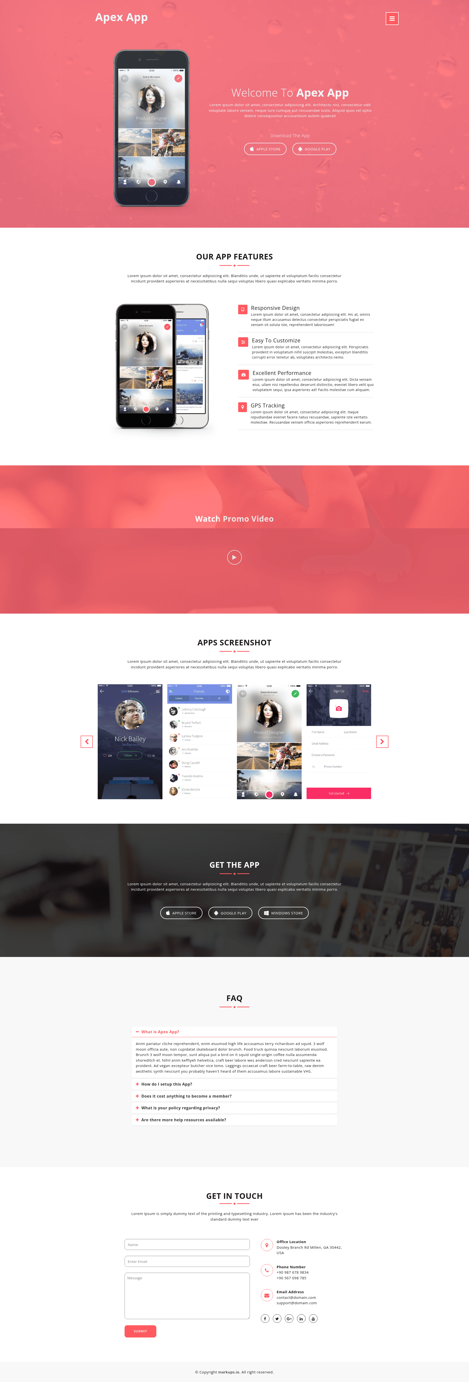 screenshot of Apex App on template0.com