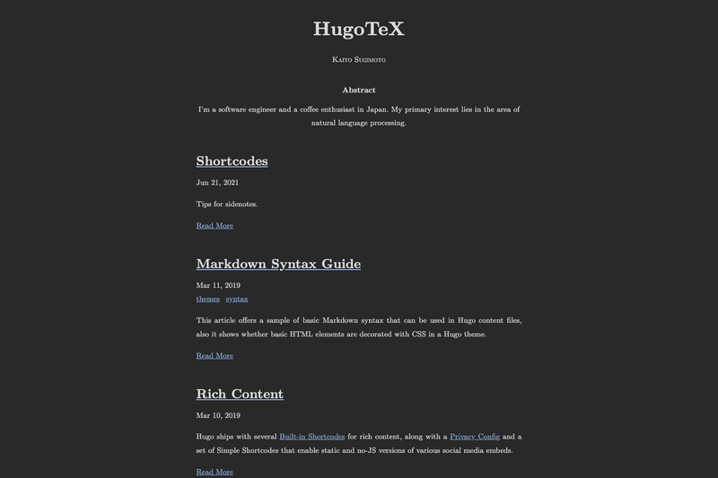 Image for HugoTeX on template0.com Image for HugoTeX on template0.com
