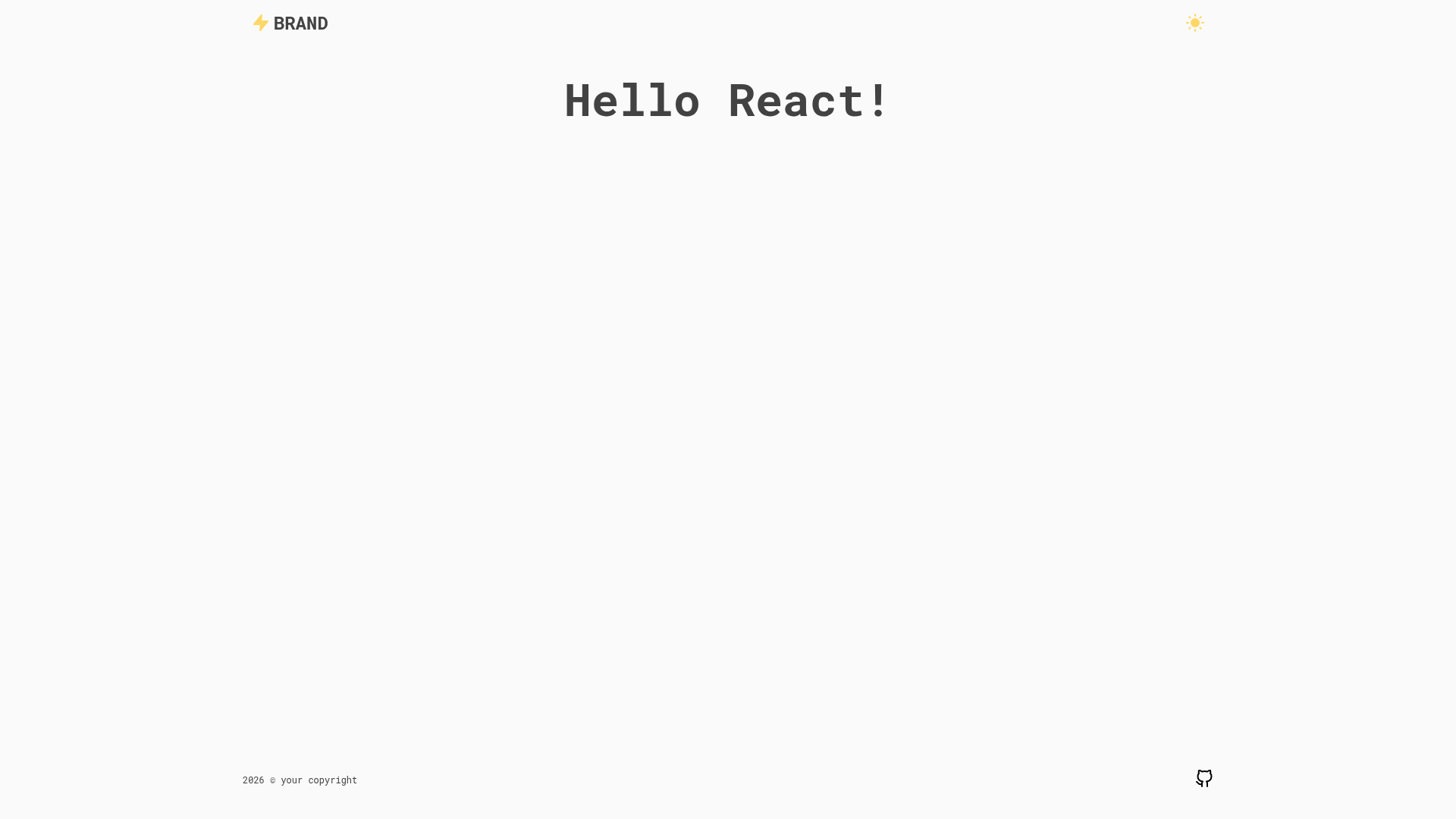 screenshot of react-spa-template on template0.com