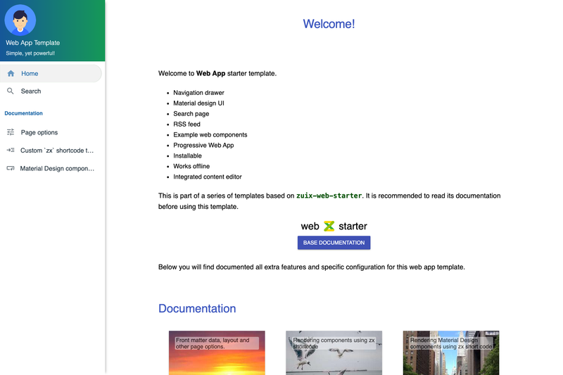 Image for Web App on template0.com