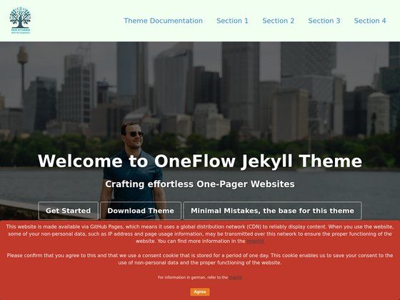 Image for OneFlow Jekyll Theme on template0.com Image for OneFlow Jekyll Theme on template0.com
