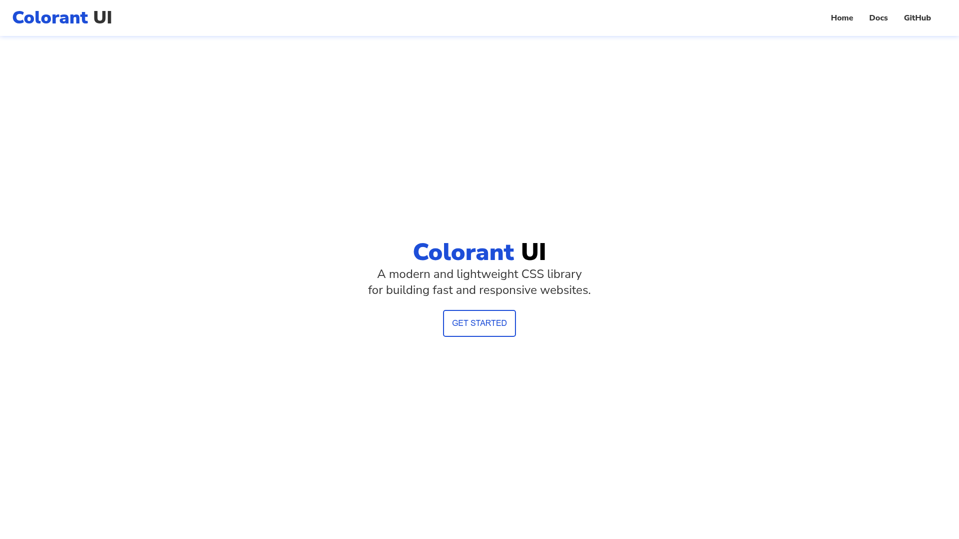 screenshot of Colorant UI on template0.com