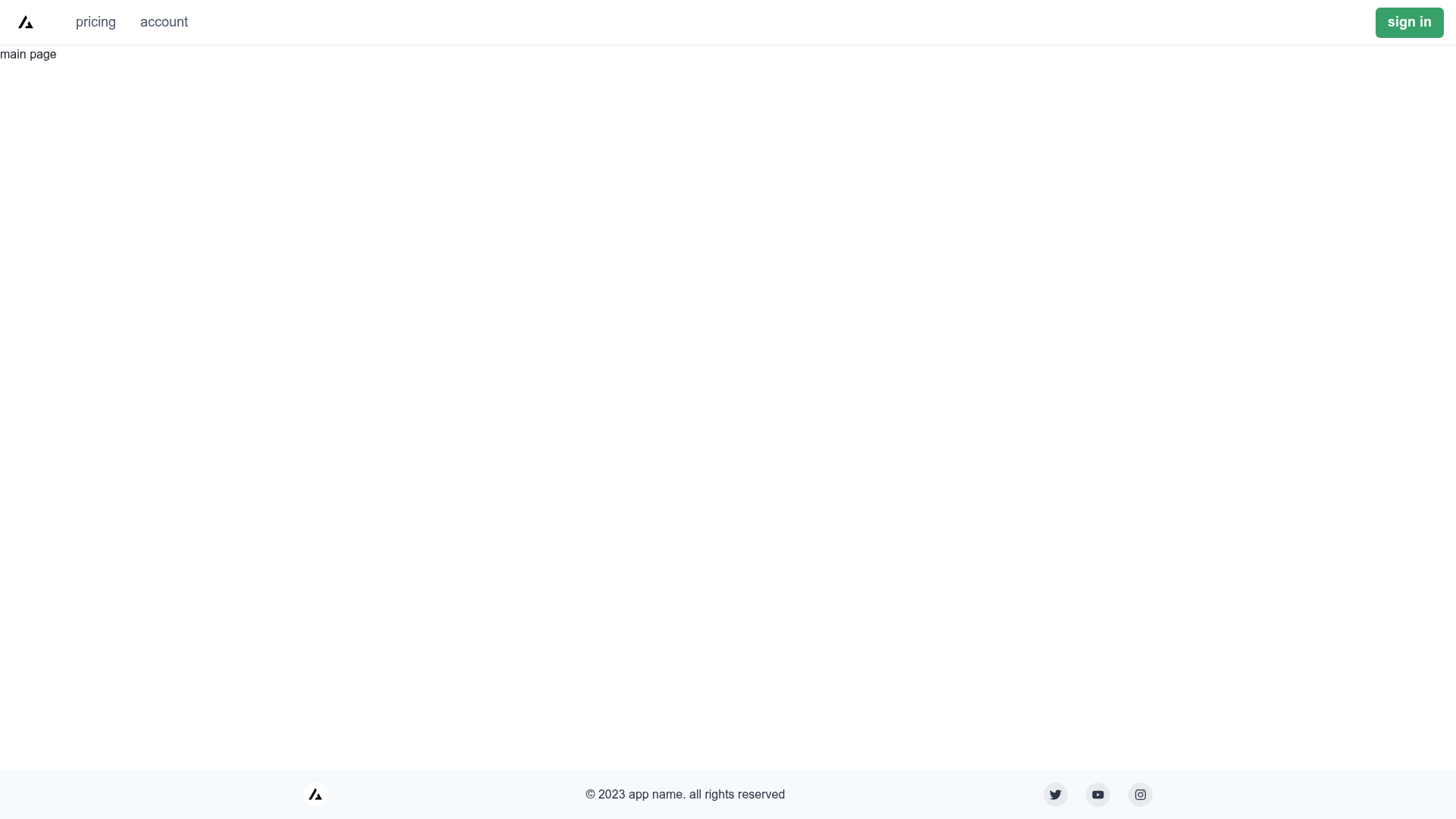 screenshot of Next.js Subscription Payments Starter on template0.com