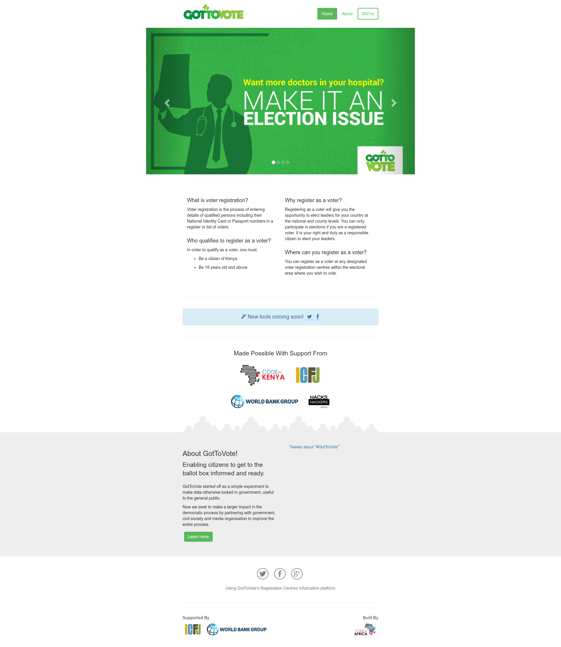screenshot of GotToVote on template0.com