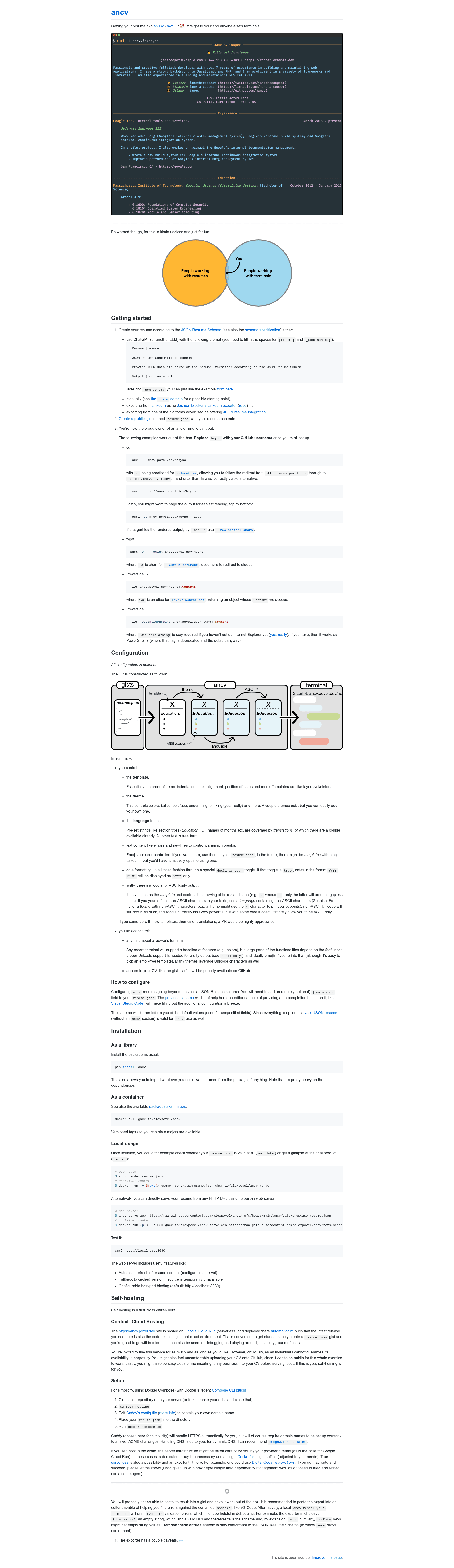 screenshot of ancv on template0.com