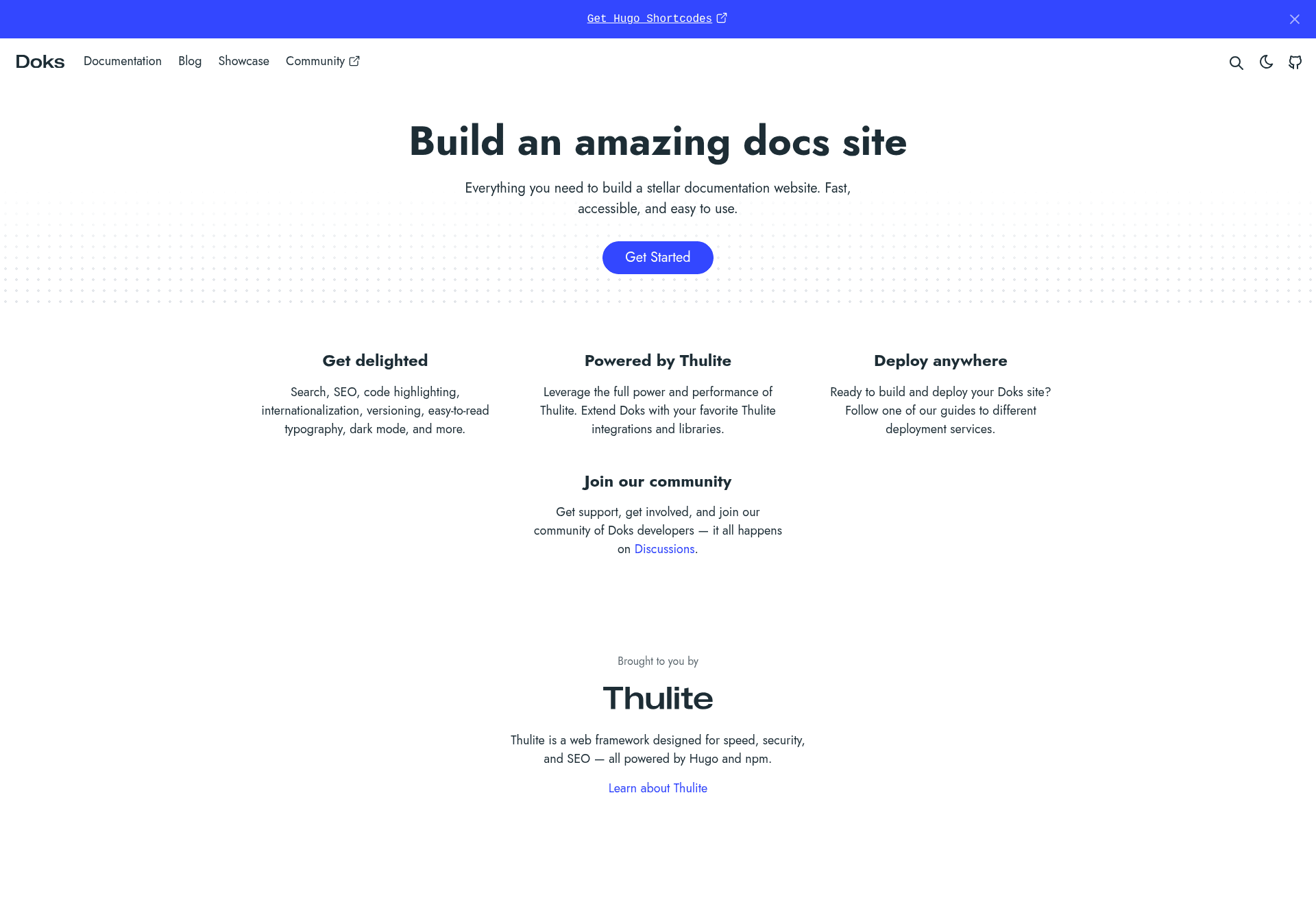 screenshot of Doks on template0.com