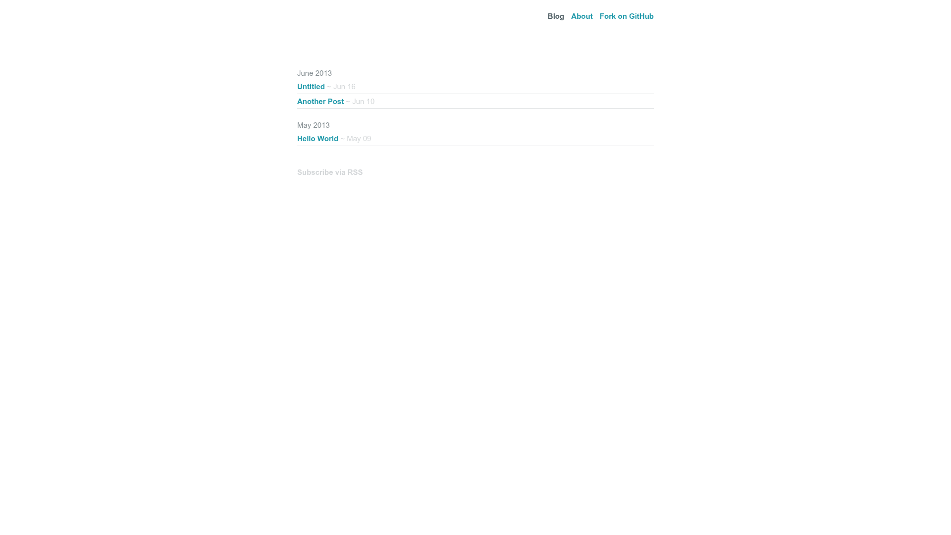 screenshot of Starter on template0.com