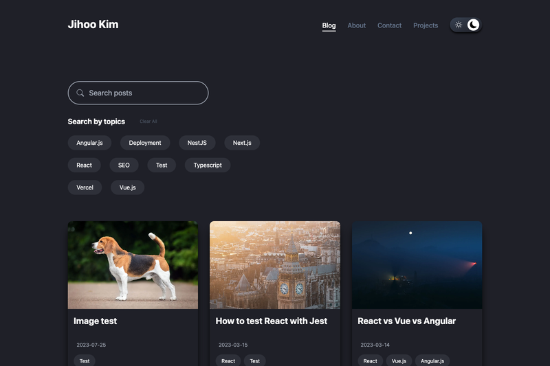 Image for Notion Blog with Next.js 13 on template0.com