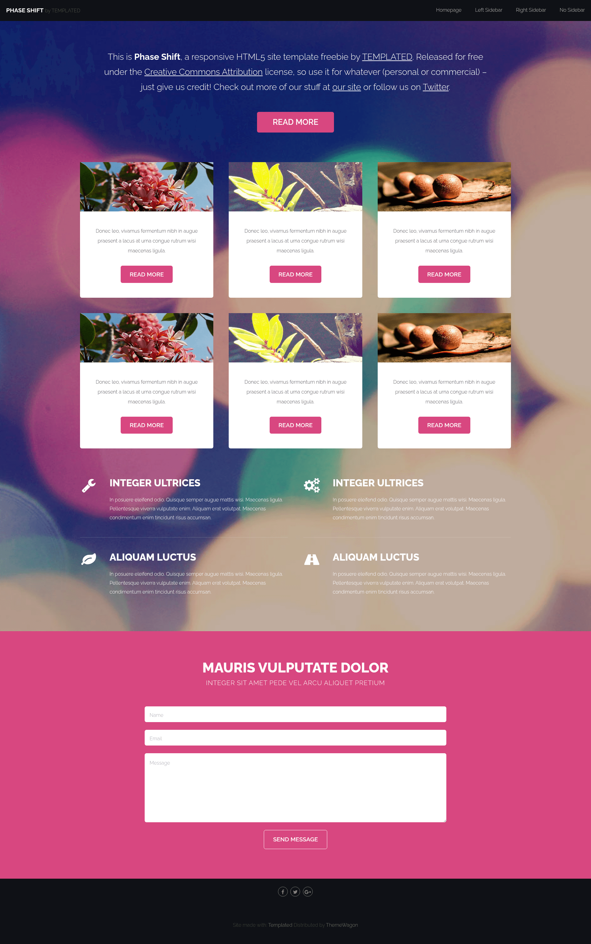 screenshot of PhaseShift on template0.com