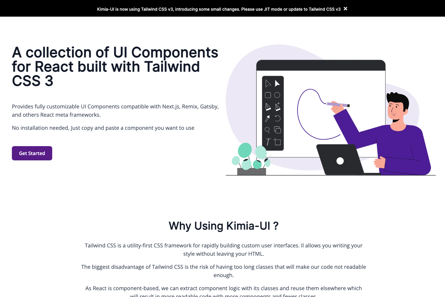 Kimia UI preview