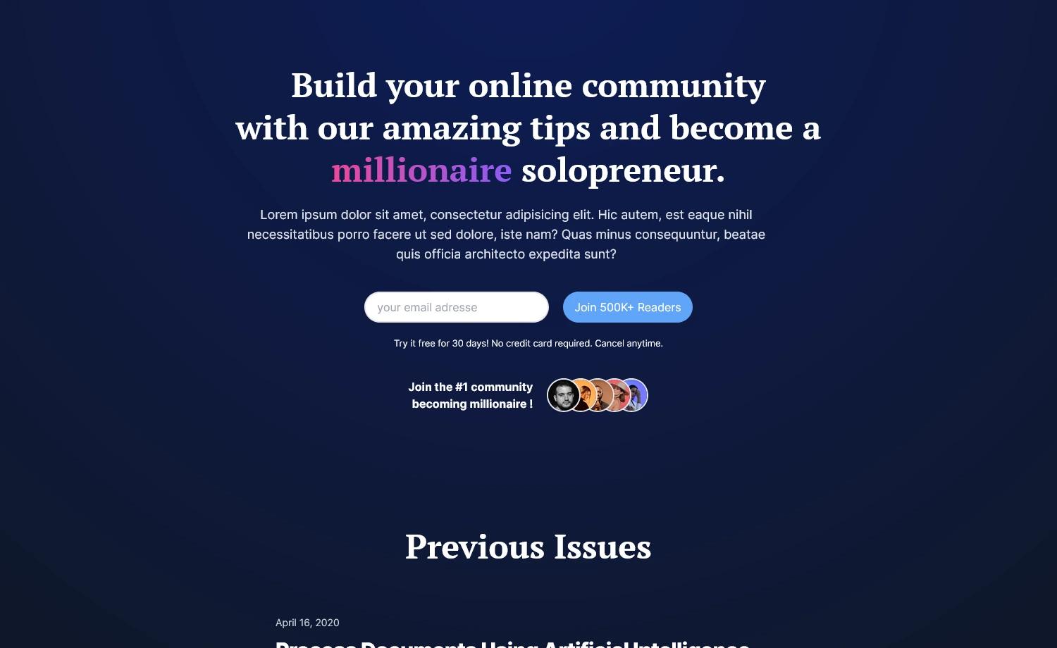 Newsletter preview