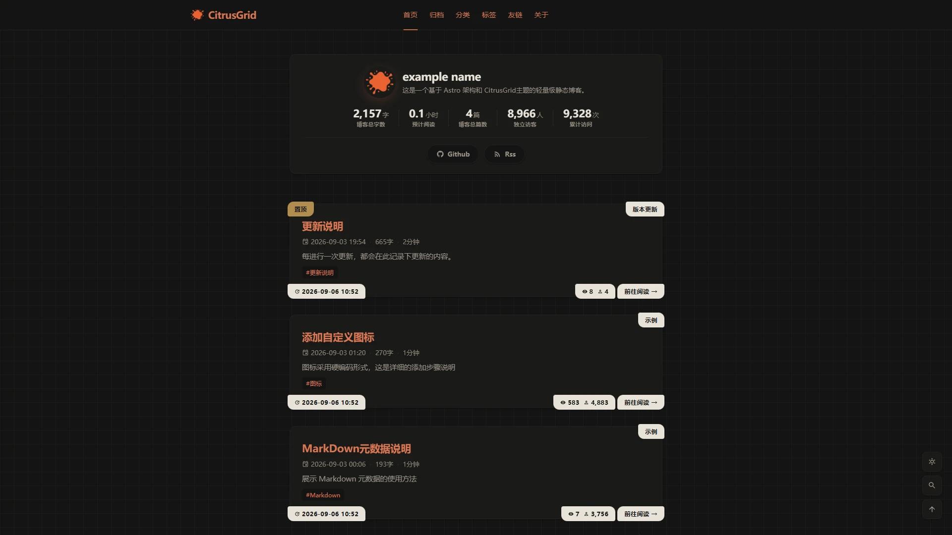 CitrusGrid preview