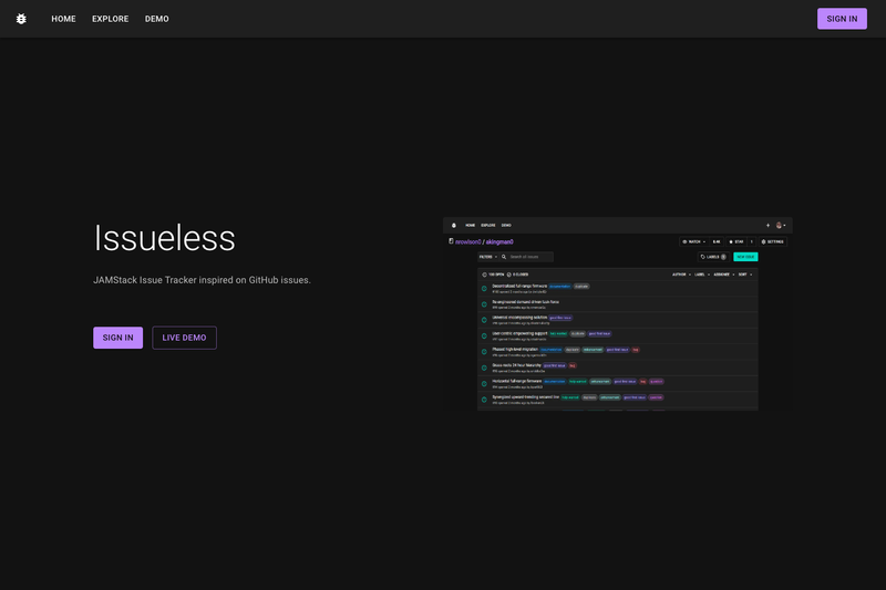 Image for Issueless on template0.com