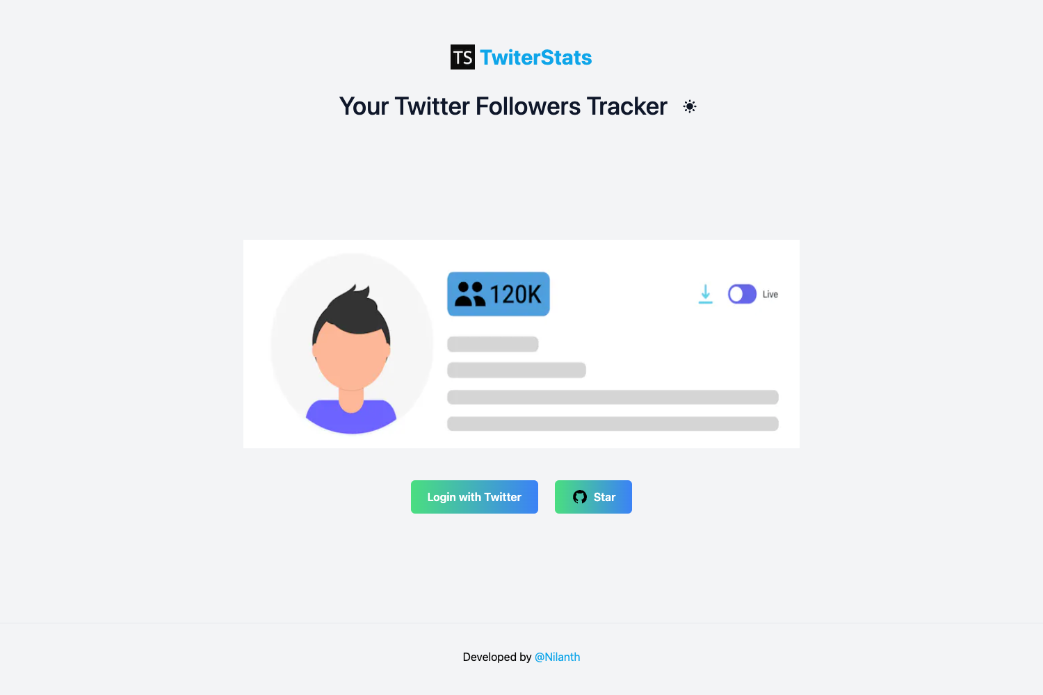 TwiterStats preview