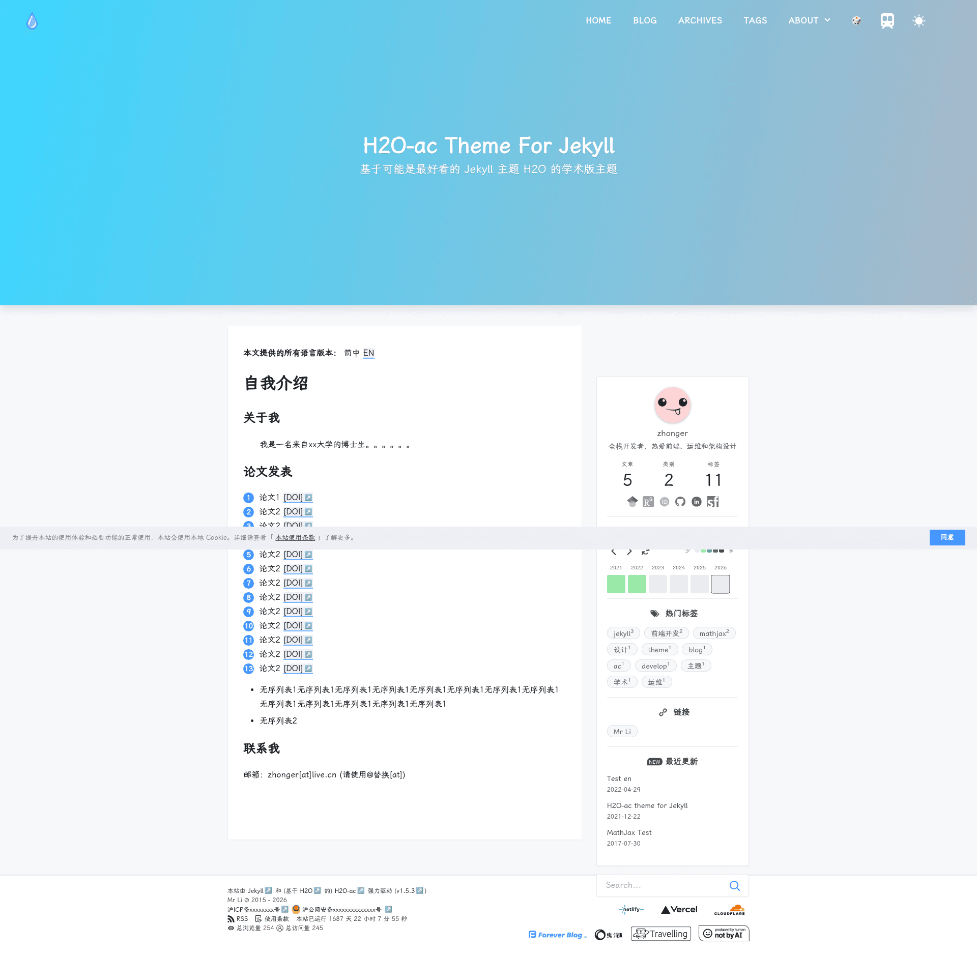 screenshot of H2O-ac on template0.com