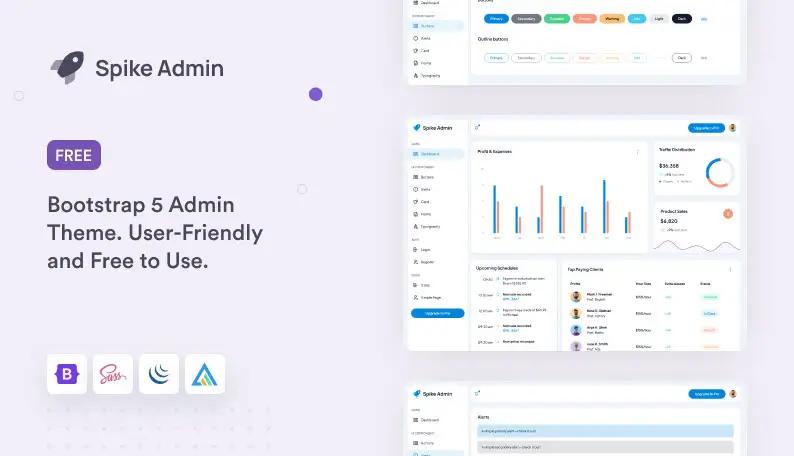 Image for Spike Free Bootstrap Admin on template0.com Image for Spike Free Bootstrap Admin on template0.com