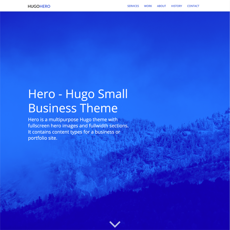 Image for Hugo Hero Theme on template0.com Image for Hugo Hero Theme on template0.com