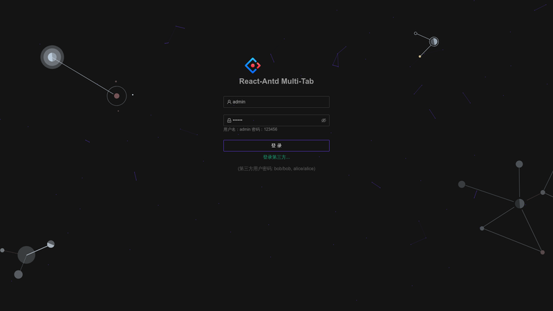 Image for Antd Multi Tabs Admin on template0.com Image for Antd Multi Tabs Admin on template0.com