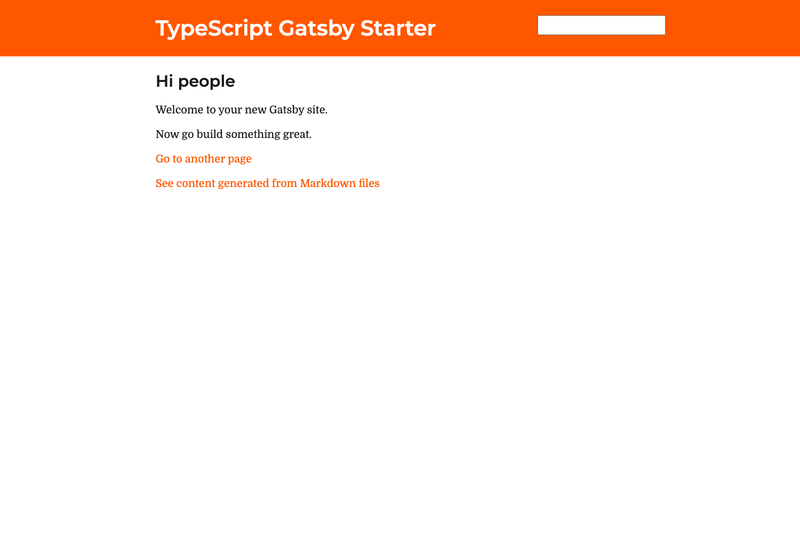 Image for Gatsby Starter Typescript on template0.com Image for Gatsby Starter Typescript on template0.com