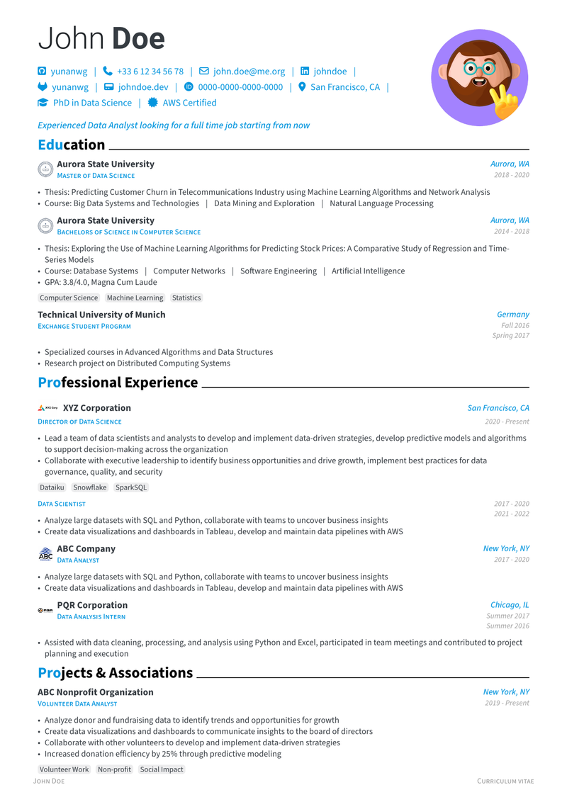 Image for Brilliant CV on template0.com Image for Brilliant CV on template0.com