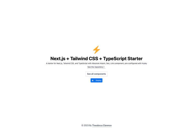 Image for ts-nextjs-tailwind-starter on template0.com