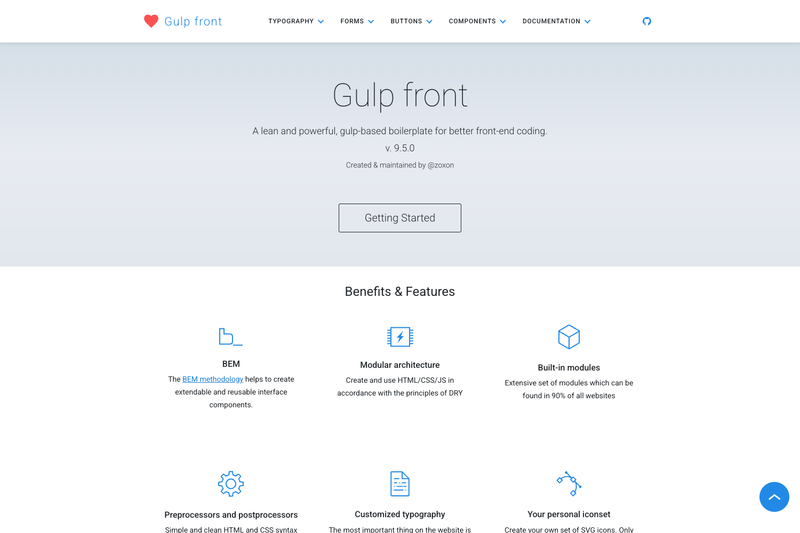 Image for Gulp Front on template0.com Image for Gulp Front on template0.com