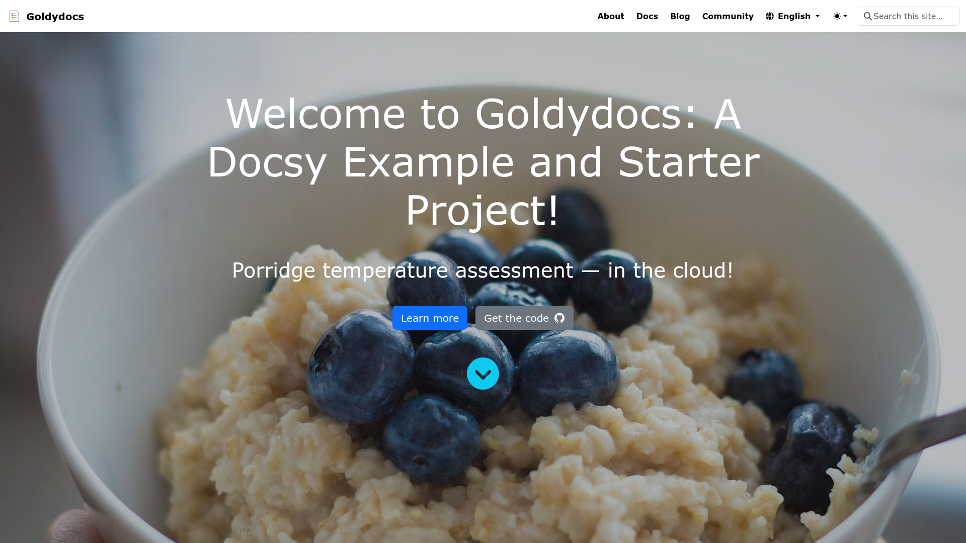 Docsy Example preview