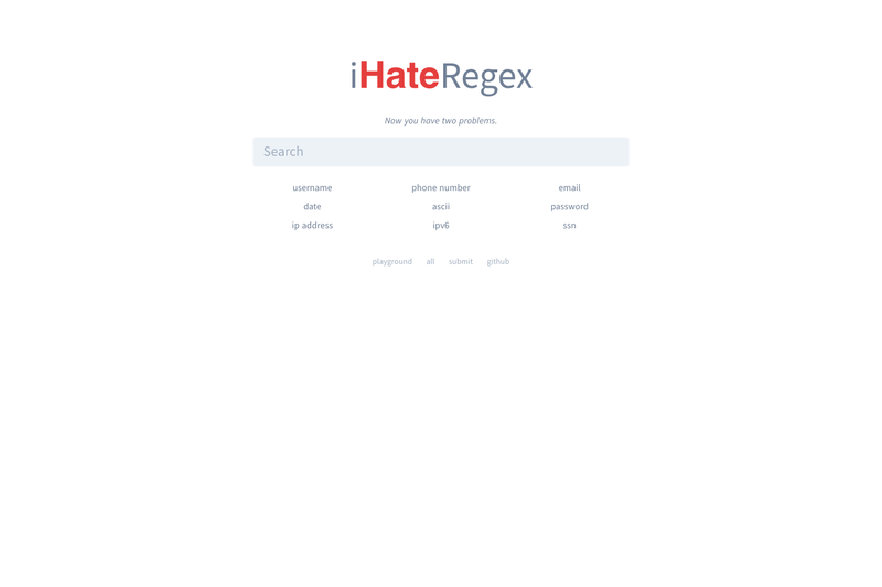 Image for iHateRegex on template0.com Image for iHateRegex on template0.com