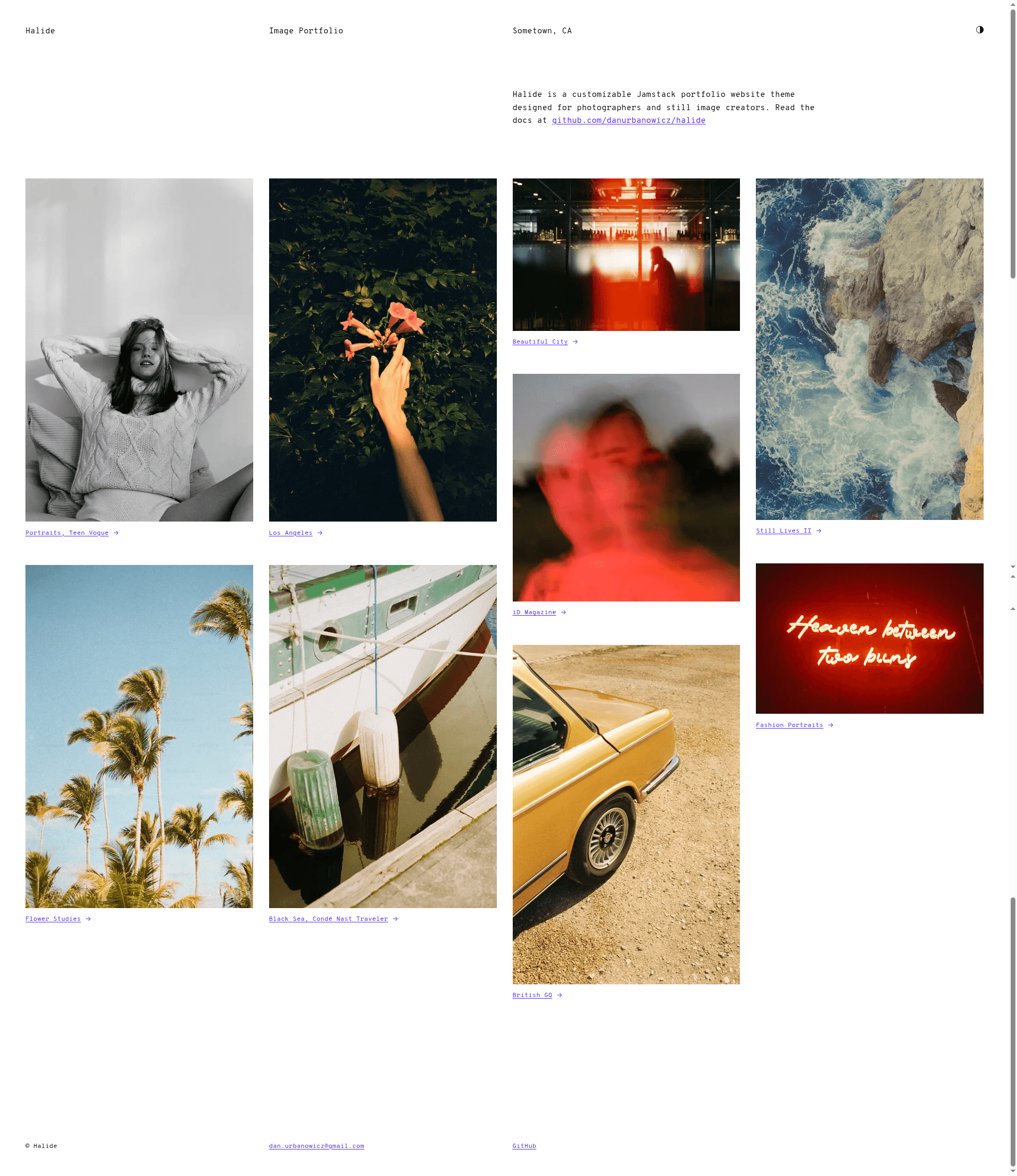 screenshot of Halide on template0.com