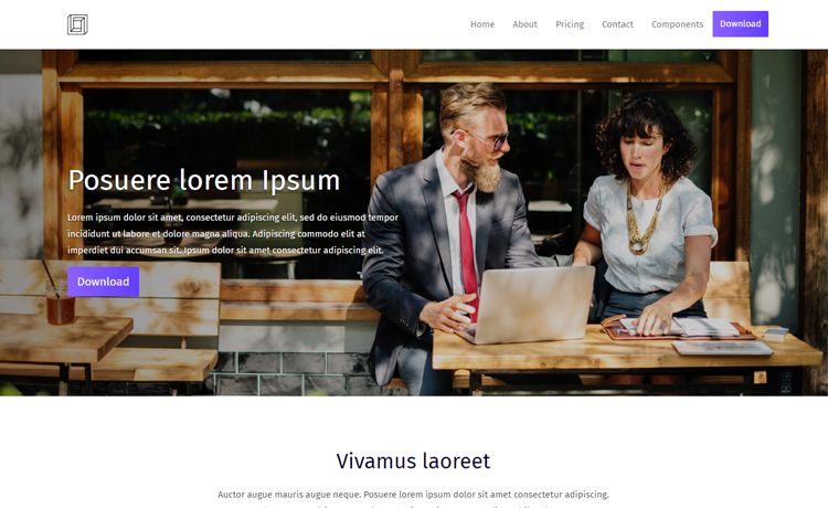 Image for Pure – Free HTML5 Business Website Template on template0.com Image for Pure – Free HTML5 Business Website Template on template0.com