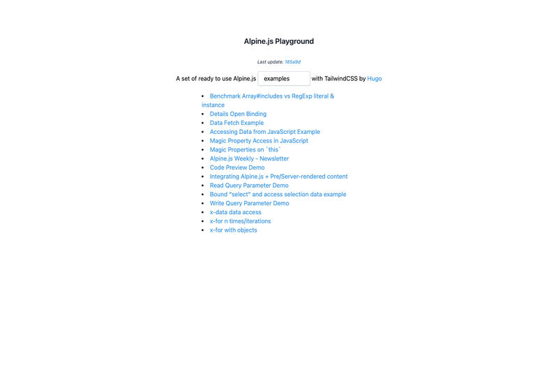 Image for Alpine.js Playground on template0.com Image for Alpine.js Playground on template0.com