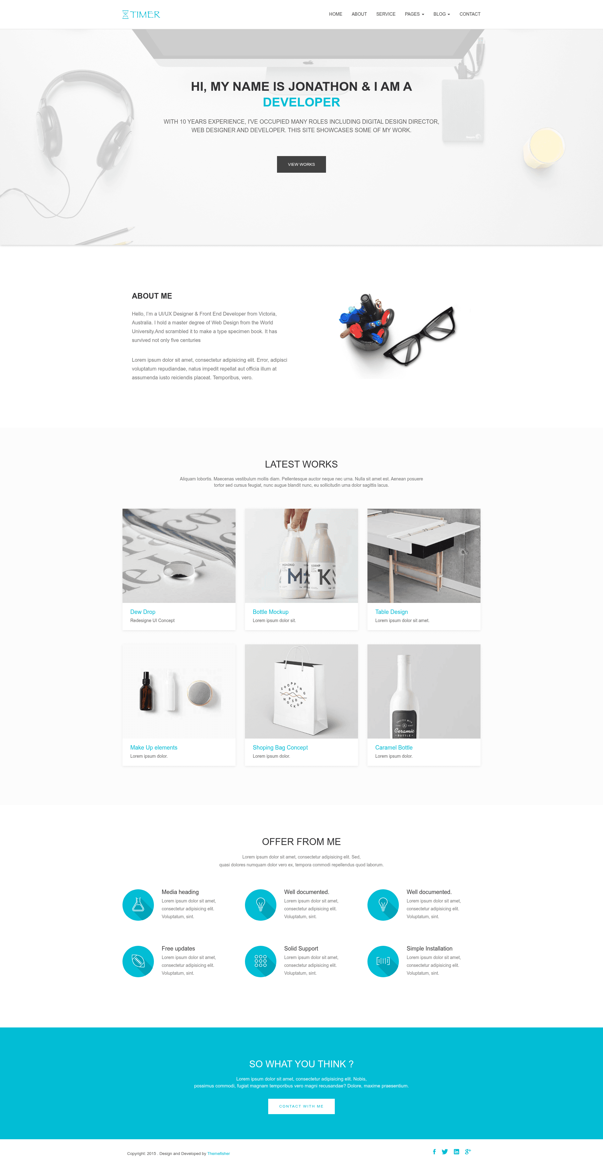 screenshot of Timer on template0.com