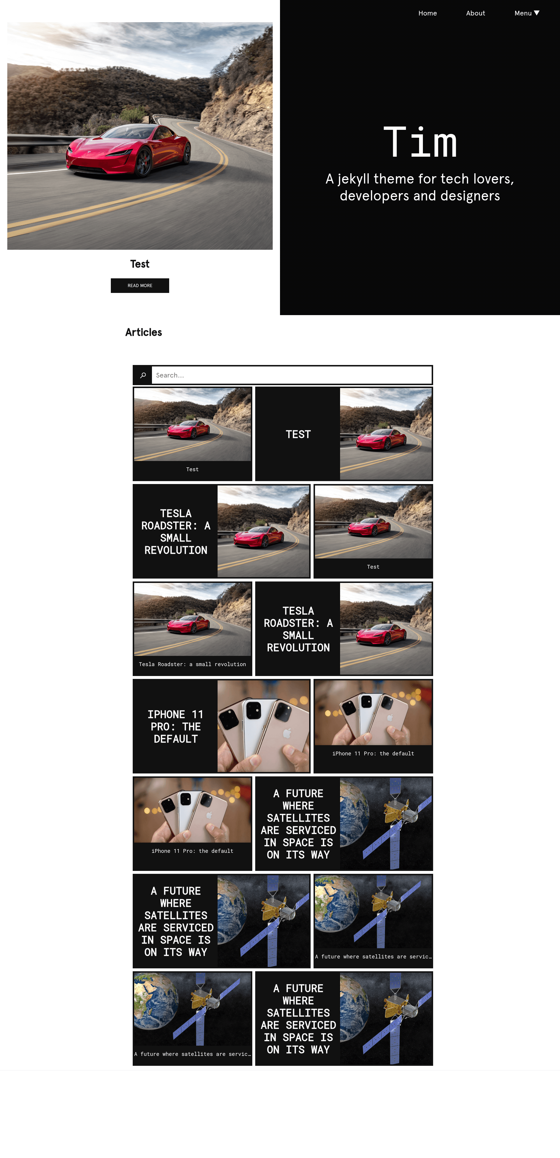 screenshot of Tim on template0.com