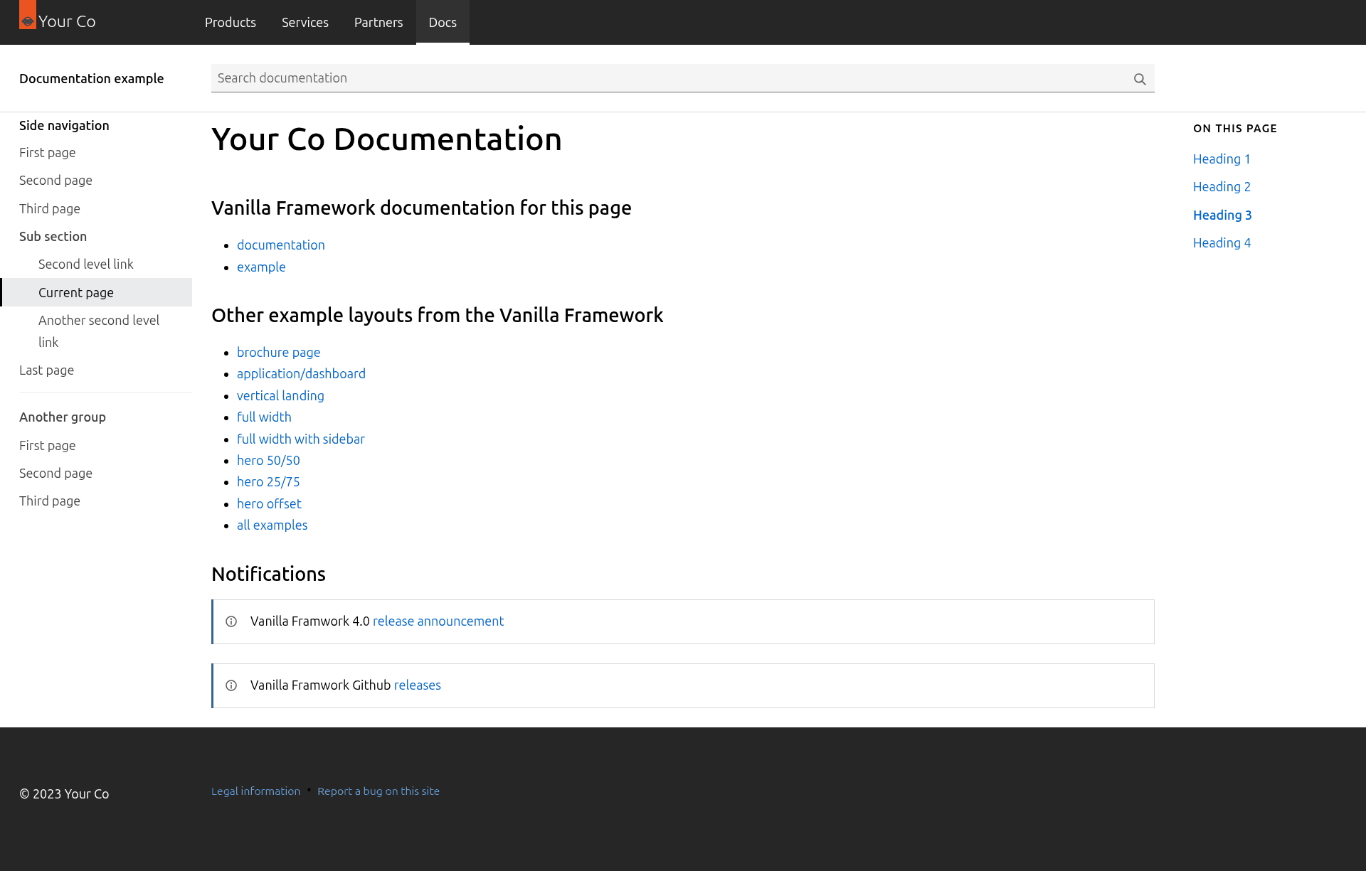 screenshot of Astro Vanilla Framework on template0.com