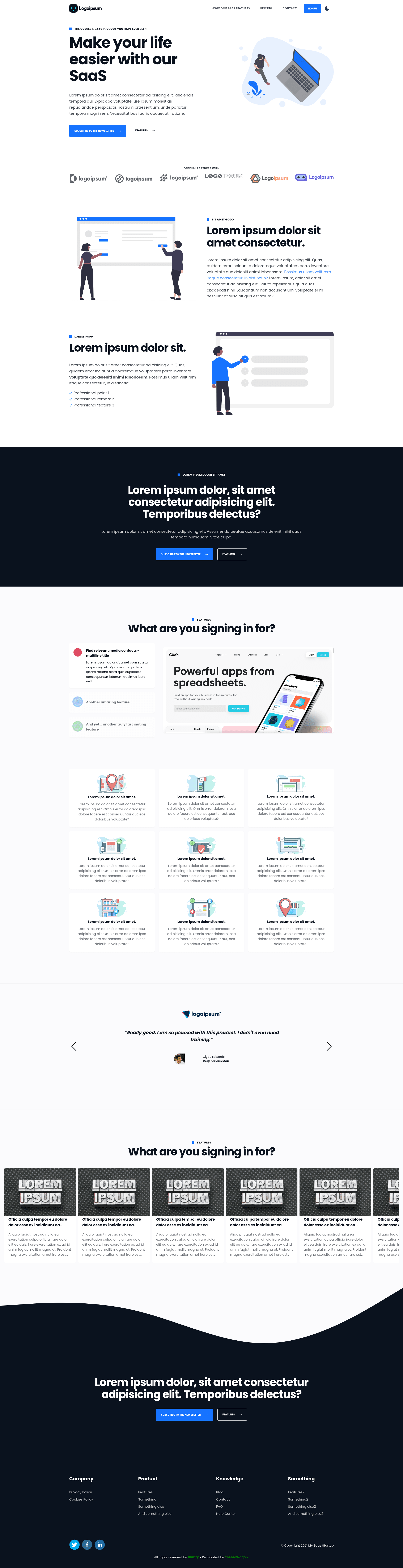 screenshot of Logoipsum on template0.com