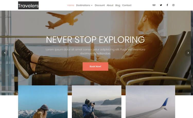 Image for Travelers on template0.com
