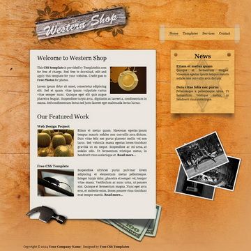 Image for Western Shop on template0.com Image for Western Shop on template0.com